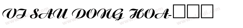 VI Sau Dong Hoa字体转换